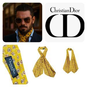 Christian Dior Vintage Tie Scarf Made in Italy